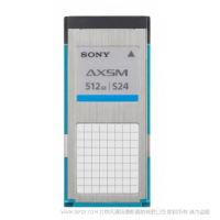 索尼 AXS-A512S24 AXS A 系列存储卡，512 GB 容量，2.4 Gbps 保证写入速度