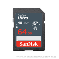 闪迪 SDSDUNB-064G-ZN3IN  SD Cards 闪迪至尊高速™ SD™ 存储卡 SanDisk 产品 高速SD存储卡 64G相机SD卡内存卡储存卡数码相机卡