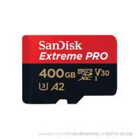 SanDisk闪迪 SDSQXCZ-400G-ZN6MA 400G B 高性能A2运动相机卡无人机TF卡存储卡microSD卡手