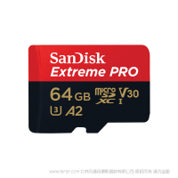 SanDisk 闪迪 SDSQXCY-064G-ZN6MA 64G记录仪TF卡micro sd卡 手机内存卡无人机卡 运动相