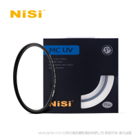 耐司（NiSi）MC UV镜 52 58 67 72 77 82 95mm超薄多膜保护镜单反相机滤镜 黑色边框 77mm  S+ 多层镀膜 滤镜