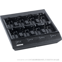 Shure 舒尔 SBC800 充电站 SBC800八单元充电站可在3小时内同时为8块SB900电池充满电，LED指示灯会显示每块电池的充电状态。