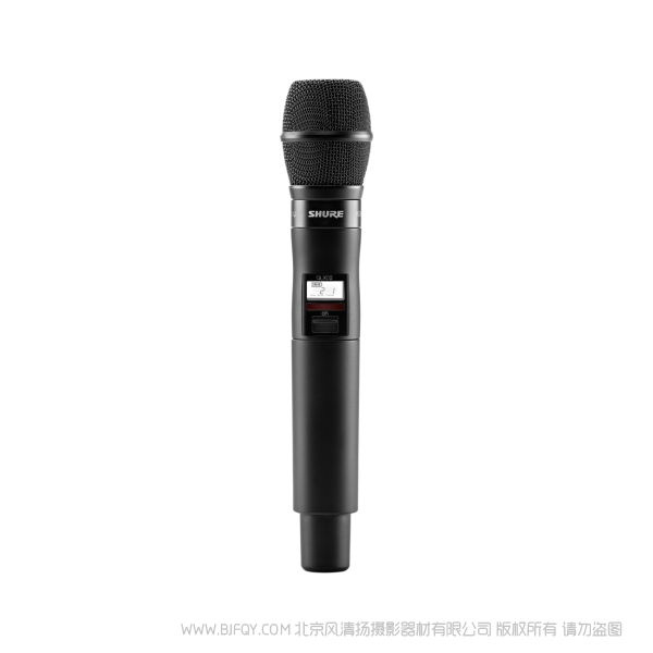 Shure 舒尔 QLXD2/KSM9 KSM9话筒配备QLXD2手持式发射机 QLX-D™数字无线系统之手持式无线发射机。 