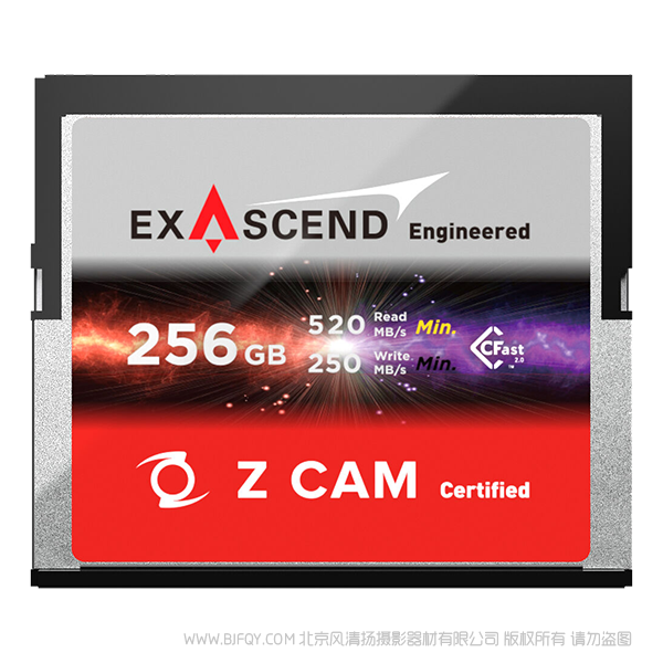 Z CAM™ ExAscend CFast 2.0 256GB 存储卡