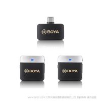 BOYA 博雅 BY-M1V4 2.4GHz双通道无线麦克风系统  USB-C 一拖二