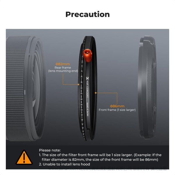 K&F Concept  卓尔 ND2-32&CPL&黑柔1/4 三合一滤镜 28层镀膜   Variable ND2-32 (1-5 Stops) & Circular Polarizing Filter CPL & Black Mist 1/4 