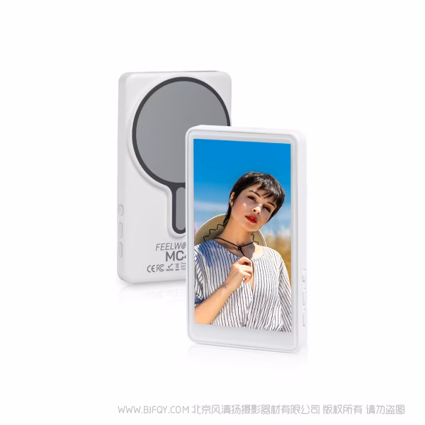 富威德 FEELWORLD MC4手机后置自拍显示屏强力磁吸无线连接蓝牙遥控Vlog 直播录制