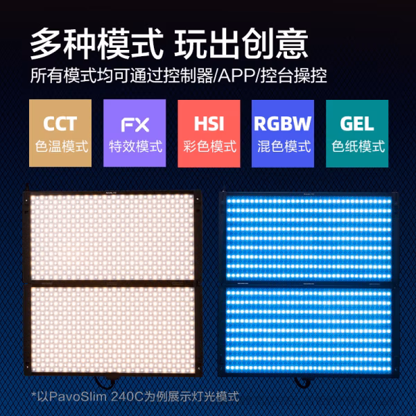 南光 Nanlite PavoSlim 240CL 4'x1' PS240CL 全彩超薄平板灯  灯体厚度1.96cm 重量3.62kg 