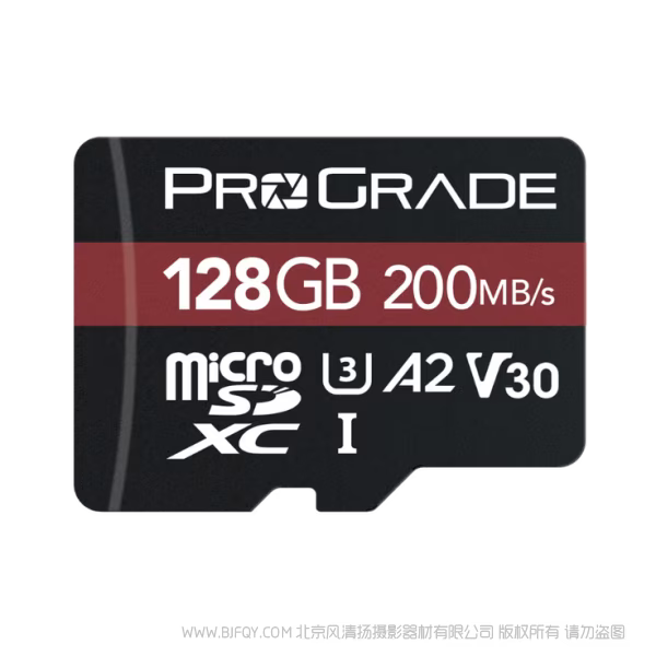  ProGrade Digital 铂格瑞 V30 microSDXC 锶系列 TF存储卡 闪存  UHS-I V30 200R Strontium Memory Card R200MB/s W50MB/s 
