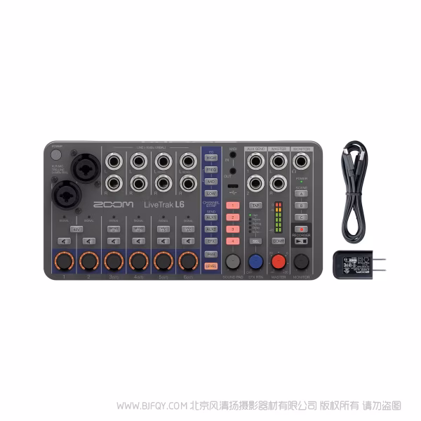 ZOOM LiveTrak L6 超紧凑LiveTrak，支持32位浮点数 混音器