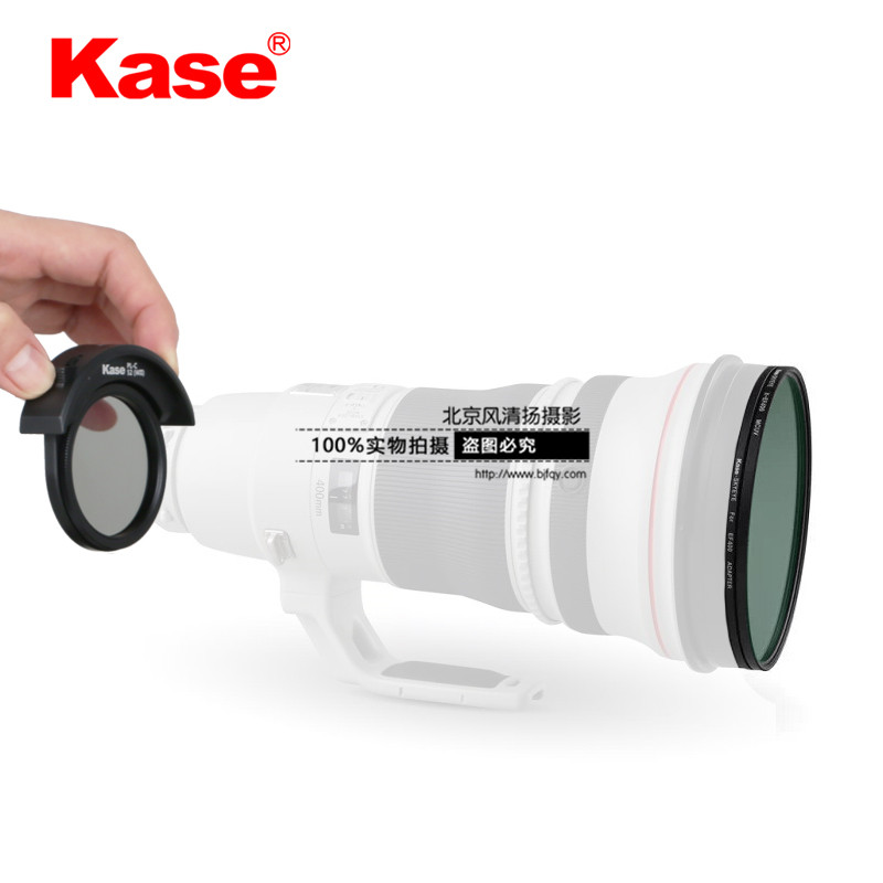 Kase 大炮镜头MCUV镜后置插入式CPL偏振镜 佳能400mm 500mm滤镜