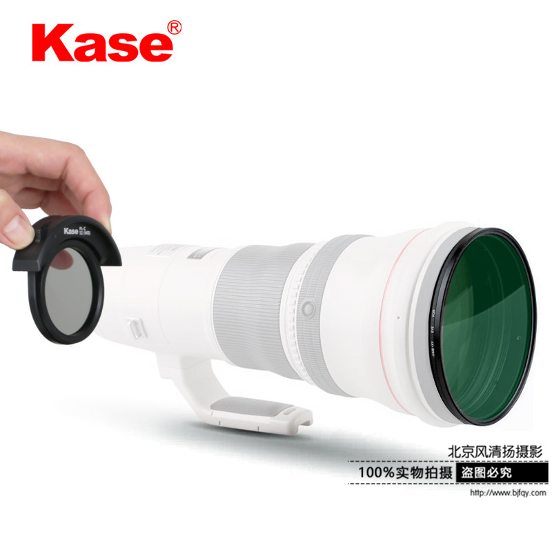 Kase 大炮镜头MCUV镜后置插入式CPL偏振镜 佳能600mm 800mm滤镜