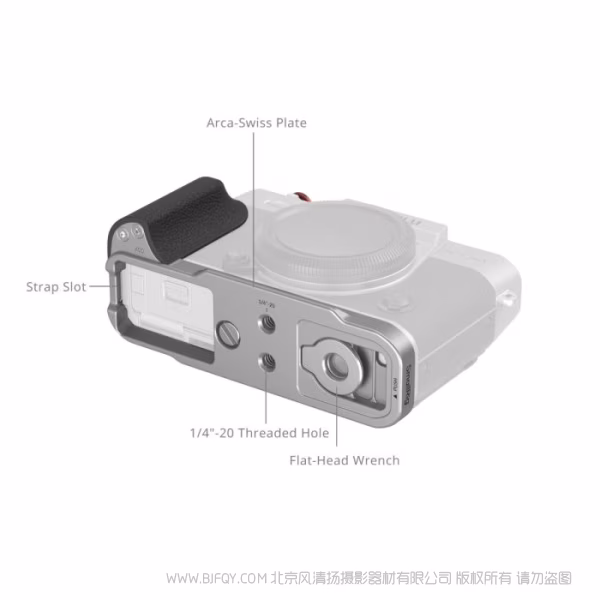 SmallRig斯莫格硅胶L型手柄（适用于富士 X-T30 / X-T30 II / X-T30 III）（银色）5664