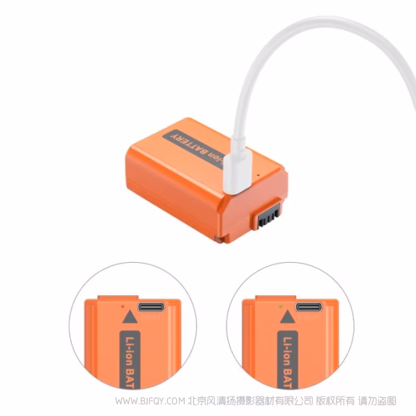 SmallRig 适用NP-FW50 USB-C 直充相机电池（橙）4965AC