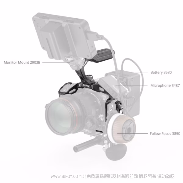 SmallRig 佳能 EOS R5 Mark II 黑曼巴拓展框套件 4976