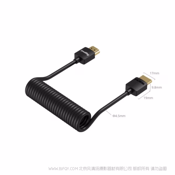 SmallRig斯莫格 HDMI 弹簧数据传输线（A 转 A）4963