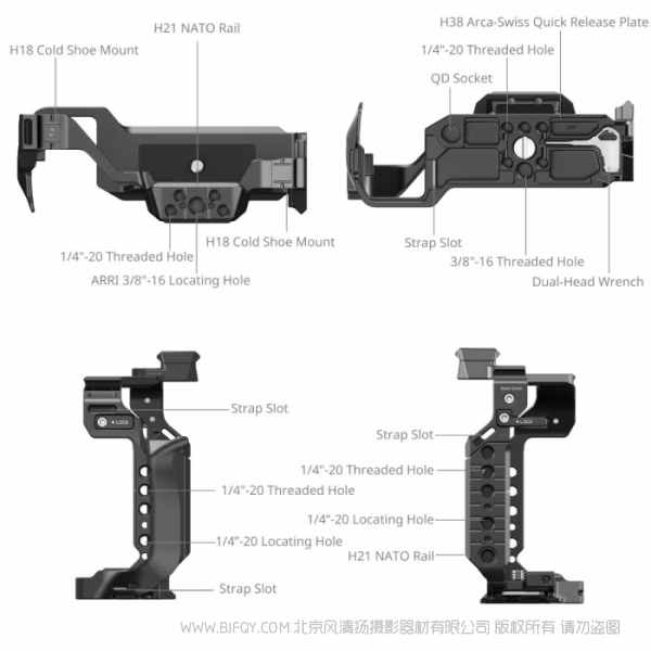 SmallRig斯莫格拓展框（适用于松下LUMIX S1 II / S1 IIE / S1R II / S5 II / S5 IIX / G9 II） 4902