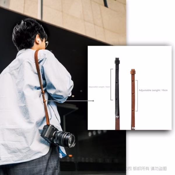 SmallRig斯莫格相机肩带（棕色皮质通用版）5209 