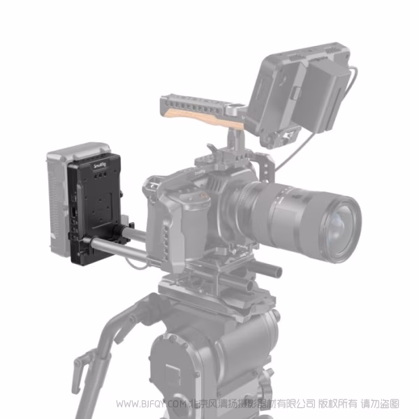 斯莫格 SmallRig 进阶版通用款V口电池安装板（带双管夹） 3203B