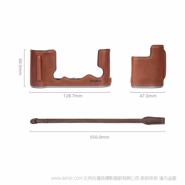 斯莫格 SmallRig X-T50半包皮套套装（棕色）4710